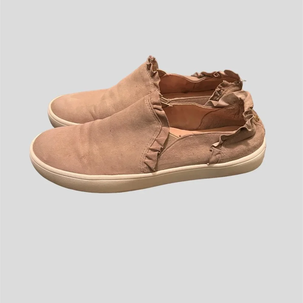 Kate Spade 6.5 cream leather lillie slip on sneakers